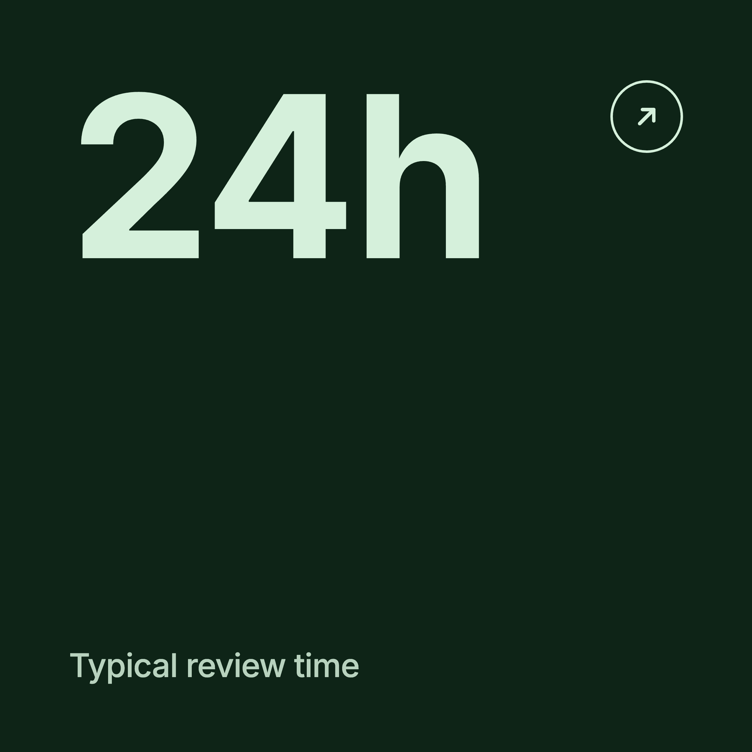 24-hour typical review time