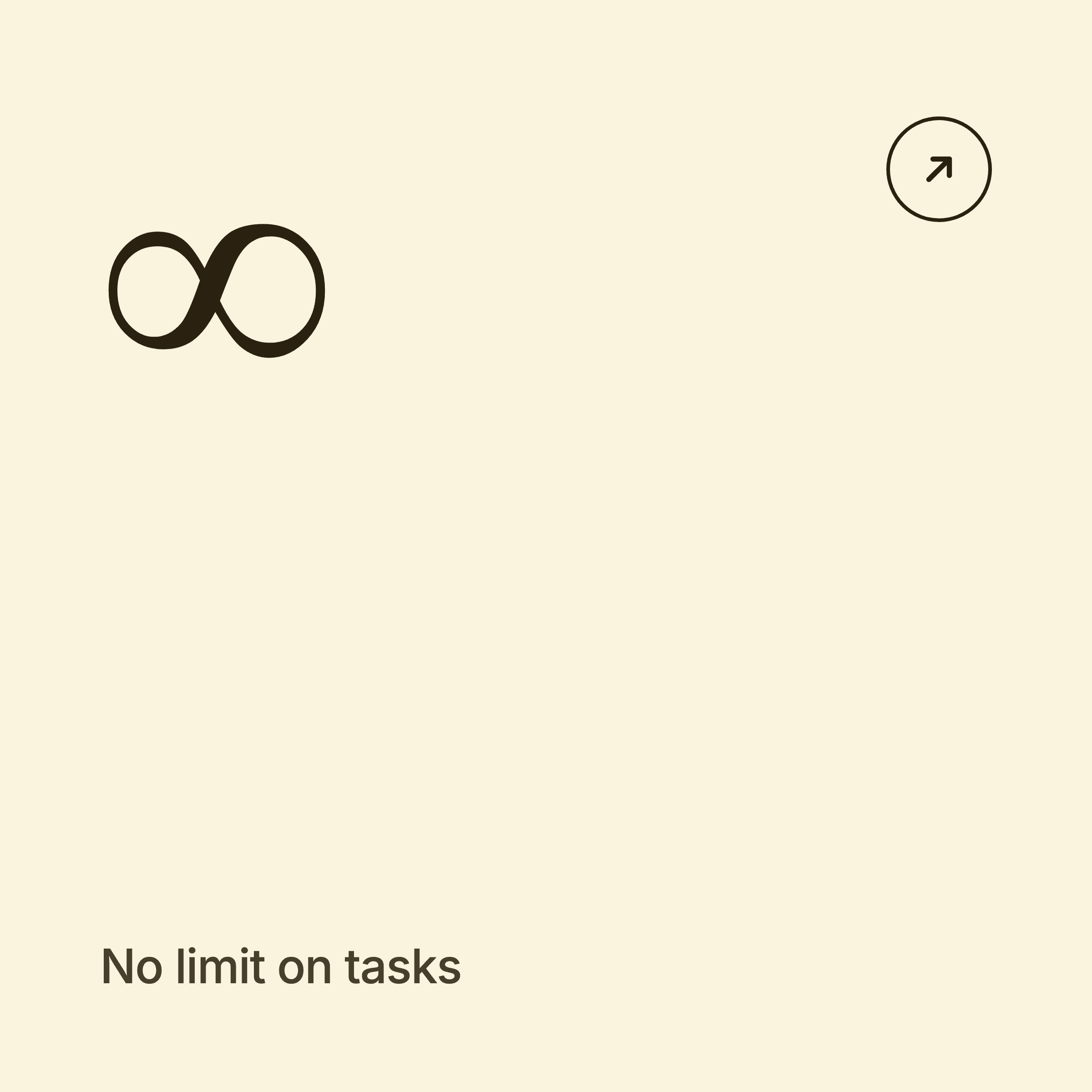 No limit on tasks